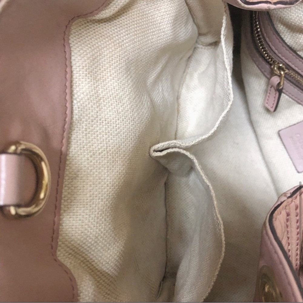 Gucci Soho Chain Bag Patent Blush Nude Beige Tan - Picture 7 of 13